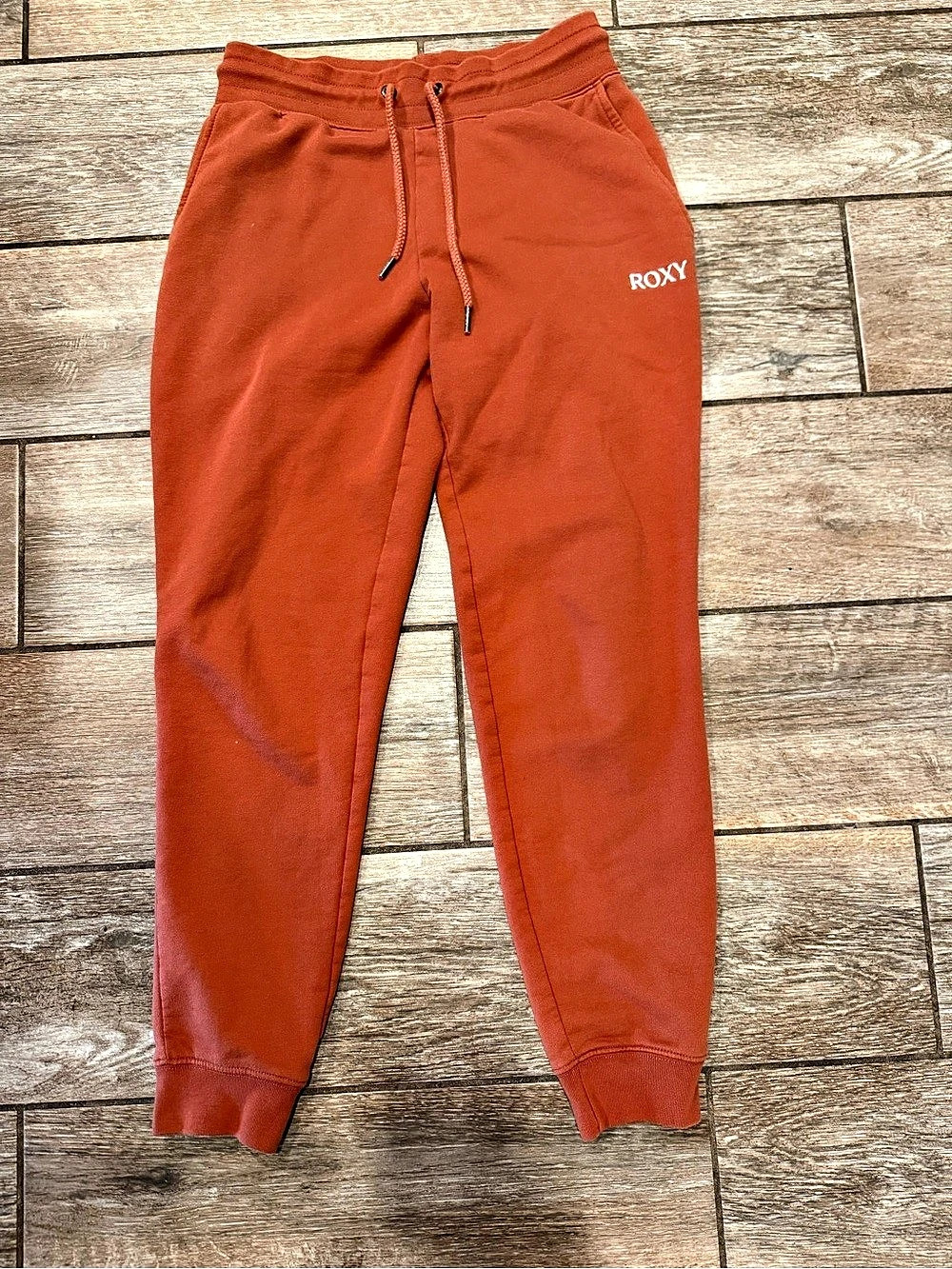 Roxy Jogger Sweatpants in Orange Size Medium